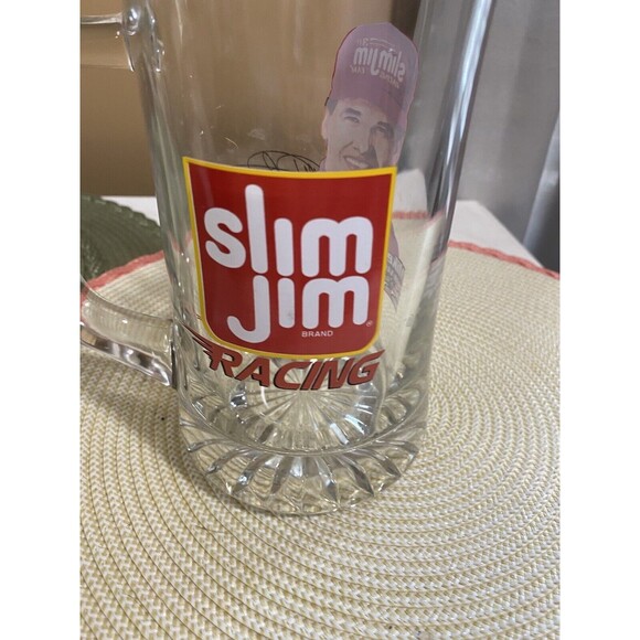 Vintage 1998 NASCAR Busch Cup Series Rookie Mike Cope Slim Jim Racing Glass Mug - Picture 4 of 6